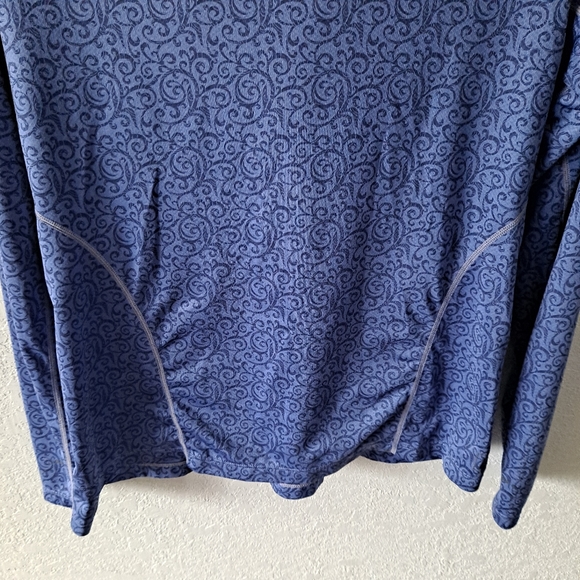 REI Blue Long Sleeve Hooded Active Shirt - Picture 3 of 6